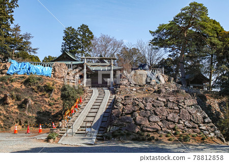 Tochigi Prefecture / Karasawayama Castle ・ Honmaru ・ Ishigaki Continued Top 100 Japanese Castles 78812858