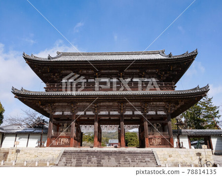 The two main gate of Ninna-ji The two main gate of Ninna-ji 78814135