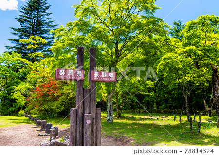 Nagano Prefecture / Gunma Prefecture Prefectural border of the former Usui Pass Observation Platform 78814324