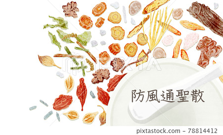 中草藥“波風書散”手繪水彩風格插畫 中草藥“波風書散”手繪水彩風格插畫 78814412