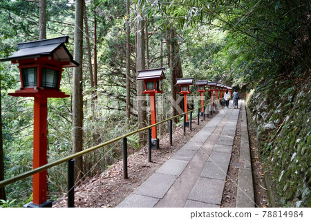 Walk along the approach to Kurama-dera Temple in Kyoto Walk along the approach to Kurama-dera Temple in Kyoto 78814984