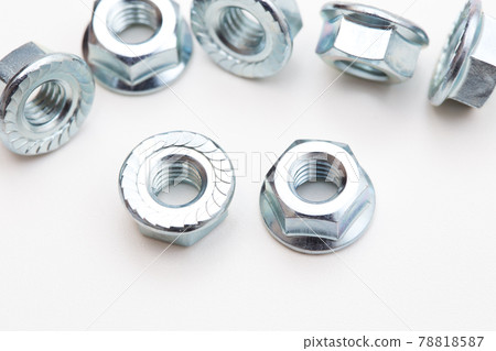 Flange nut with serrate Studio shot Flange nut with serrate Studio shot 78818587