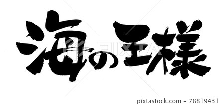 手寫【海之王】用墨水書寫的插畫人物 手寫【海之王】用墨水書寫的插畫人物 78819431