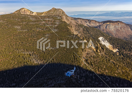 從八嶽山脈和伊之嶽山脊看天狗山和稻子山 78820176