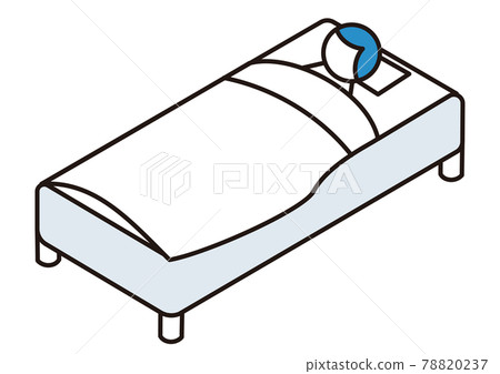 Person sleeping in bed 78820237