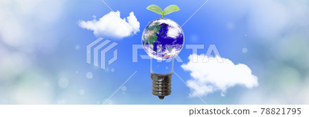 Cree by choosing earth-friendly electricity (eco, use of renewable energy, power generation that emits as little carbon dioxide as possible) 78821795