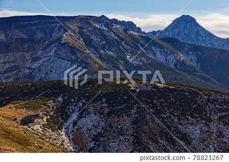 View of Neishi Sanso and Iodake / Akadake from Yatsugatake Mountain Range / Nishi Tengudake 78823267