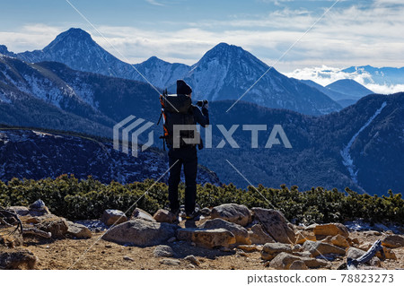 八嶽山、西天狗山頂和八嶽山主峰的登山者 78823273