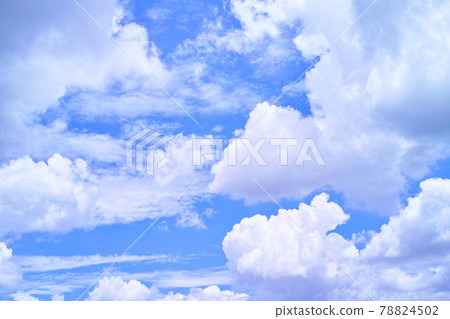 藍色的天空和雲圖像 藍色的天空和雲圖像 78824502