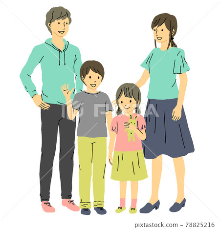 Family illustrations 78825216