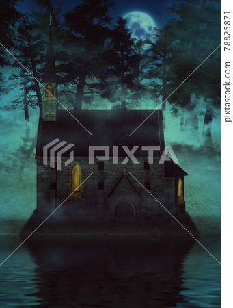 3d catholic church in forest 3d catholic church in forest 78825871