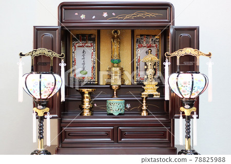 Small Buddhist altar and Obon decoration Jodo Shinshu Otani school Small Buddhist altar and Obon decoration Jodo Shinshu Otani school 78825988