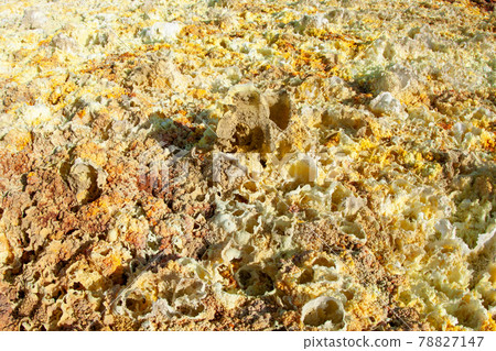 Dallol 沙漠 Dallol 表面特寫 78827147