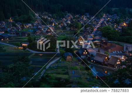 《Gifu Prefecture》 Sunset / early summer in Shirakawa-go 《Gifu Prefecture》 Sunset / early summer in Shirakawa-go 78827883