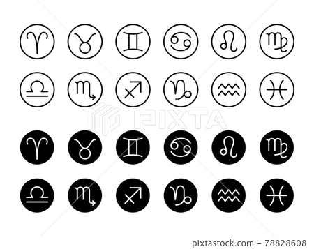 12星座標誌圖標集 12星座標誌圖標集 78828608