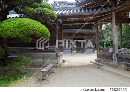 The precincts of Sumiyoshi Shrine in Higashi Harima, Akashi City, Hyogo Prefecture, which is famous for its hydrangea shrine. 78829663