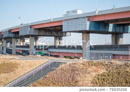 從東京都足立區荒川銀行/鹿濱出發的首都高速公路 78830208
