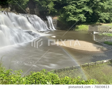 龍門瀑布與彩虹 78830613