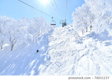 Nozawa Onsen Ski Resort Yamabiko No. 2 Four - Stock Photo