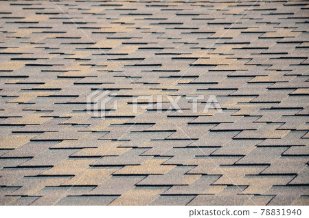 Modern roofing and decoration of chimneys. Flexible bitumen or slate shingles Modern roofing and decoration of chimneys. Flexible bitumen or slate shingles 78831940