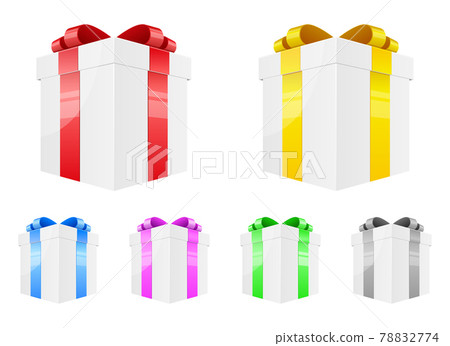 Present box vector design illustration isolated on white background 78832774