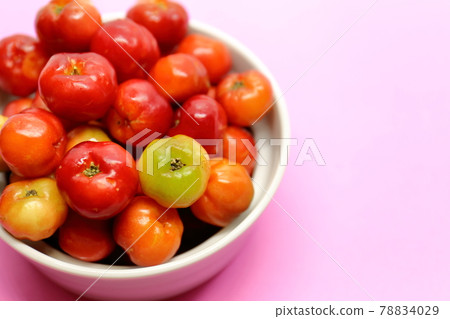 Acerola pink background 1 78834029