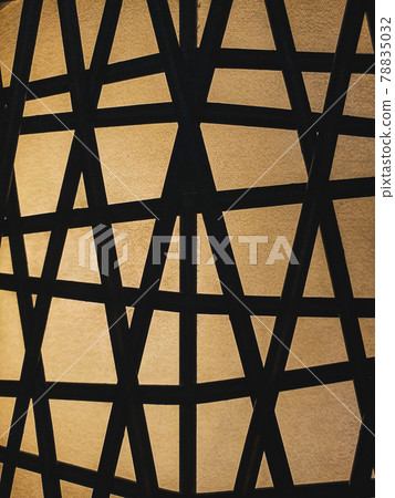 Abstract group of steel stripes on the classic lamp with design concept idea 78835032