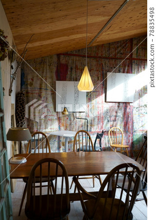 Scandinavian style room with sunlight 78835498