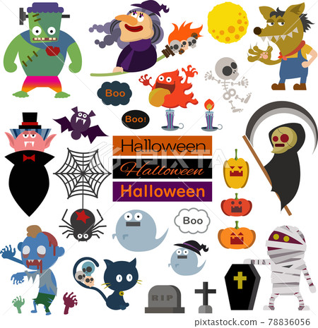 萬聖節人物插圖集 78836056