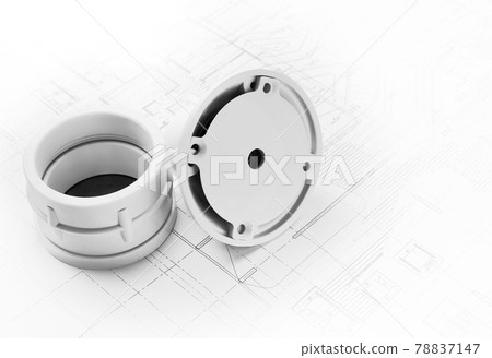 The Inlet and Junction Block are Equipment for Pool or about sanitation on Plan Design Background The Inlet and Junction Block are Equipment for Pool or about sanitation on Plan Design Background 78837147