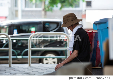 Street life tired homeless sitting Street life tired homeless sitting 78837354
