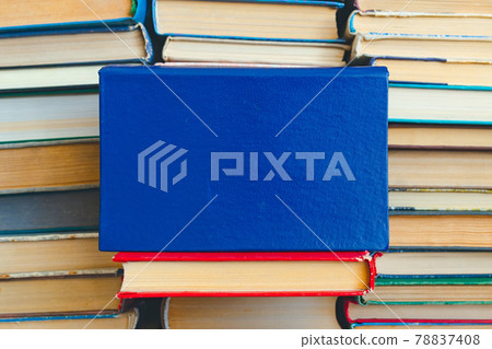 Old books close-up. Background with space to copy. Information for lovers of literature 78837408