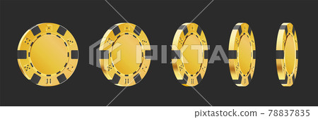 Gambling game, casino 3d chips. Rotating poker chips Gambling game, casino 3d chips. Rotating poker chips 78837835