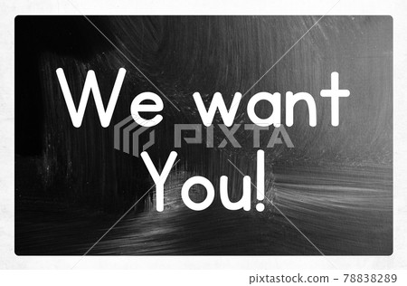 we want you concept 78838289