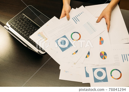 business report accountability paperwork graphs 78841294