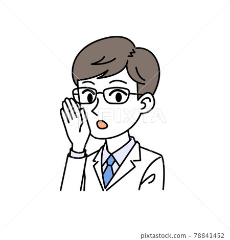 醫生男性耳朵擊打姿勢 78841452