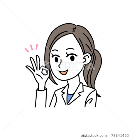 醫生女性 OK 標誌姿勢 78841463