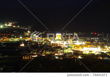 Night view from Nishiyama Park Observatory in Sabae City 78841871