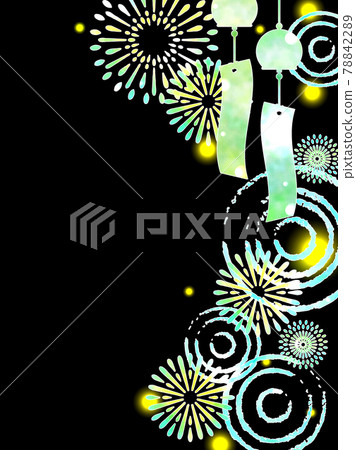 Summer image illustration background / vertical Summer image illustration background / vertical 78842289