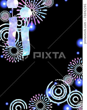 Summer image illustration background / vertical Summer image illustration background / vertical 78842291