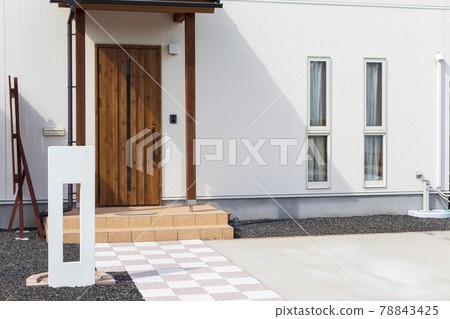 住宅入口引道門牆 78843425