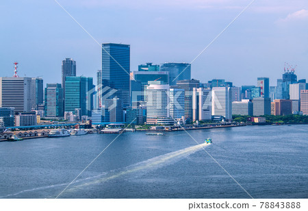 View of Tokyo cityscape of Japan, buildings such as Shiodome View of Tokyo cityscape of Japan, buildings such as Shiodome 78843888