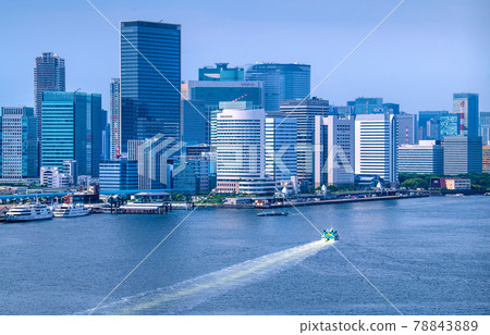 日本東京城市景觀,汐留等建築物 日本東京城市景觀,汐留等建築物 78843889