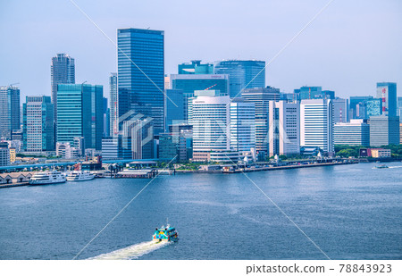 日本東京城市景觀,汐留等建築物 日本東京城市景觀,汐留等建築物 78843923