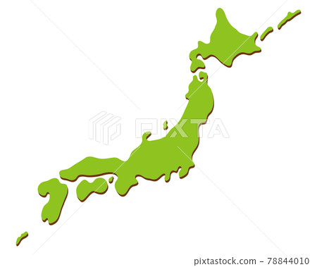 日本陰影的簡單地圖 78844010