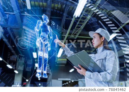 在生產/工廠工作的技術人員 在生產/工廠工作的技術人員 78845462