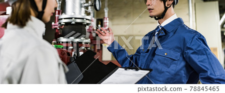 Technicians working in production / factory Technicians working in production / factory 78845465