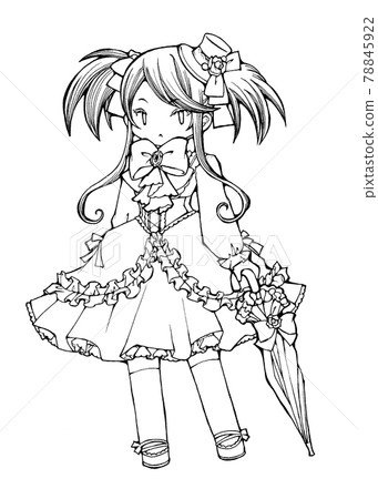 gothic lolita coloring book pages