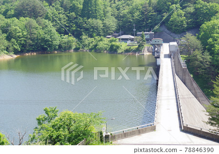 View of Tarudoko Dam in the Western China Mountains View of Tarudoko Dam in the Western China Mountains 78846390
