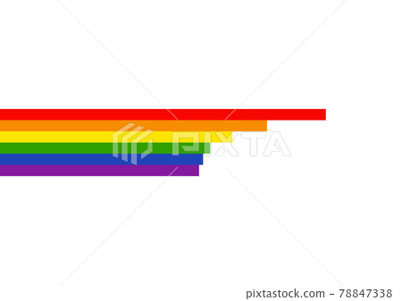 LGBTQ rainbow stripe LGBTQ rainbow stripe 78847338
